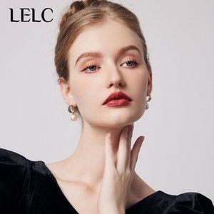 LELC Vintage Cotton Pearl Earrings